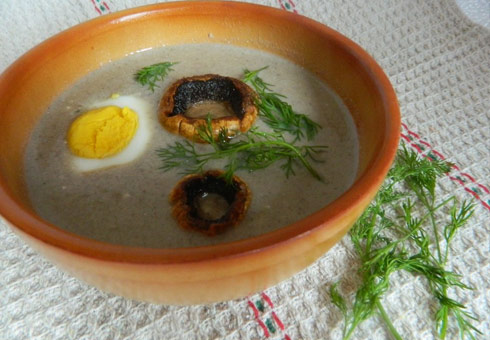 Supa crema de ciuperci