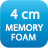 <p>Dodatkowe 4cm supermiękkiej pianki z pamięcią kształtu Memory Foam sprawiają, że materac delikatnie dopasowuje się do Twojego kształtu i temperatury ciała.</p>