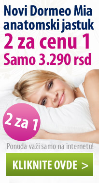 Anatomski jastuci Mia - 2 za 1