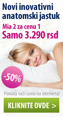 Anatomski jastuci Mia - 2 za 1