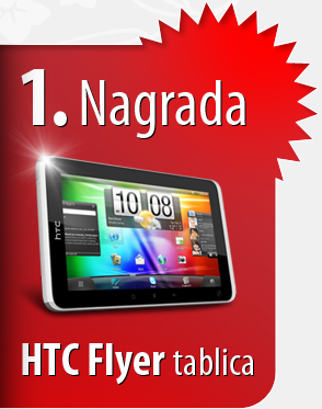 <h2>Kako do 1. nagrade?</h2><p>Enostavno! Sestavi sliko in vpiši svoje podatke s klikom na gumb START.</p><p>Tako sodeluješ v nagradni igri in takoj dobiš svojih začetnih 10 točk, ki ti pomagajo v boju za novi HTC Flyer tablico.</p> 1. nagrada