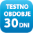 <p>To leži&scaron;če ima 30 dnevno testno obdobje. Če niste prepričani, ali vam leži&scaron;če ustreza, ga preizkusite. Če z njim ne boste zadovoljni, ga vrnite v <strong>30 dneh od dneva nakupa </strong>in <strong>povrnili vam bomo denar</strong>. Brez vpra&scaron;anj!</p>