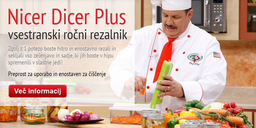 Nicer Dicer Plus – vsestranski ročni rezalnik