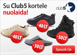 Su club5 kortele 40LT nuolaida!